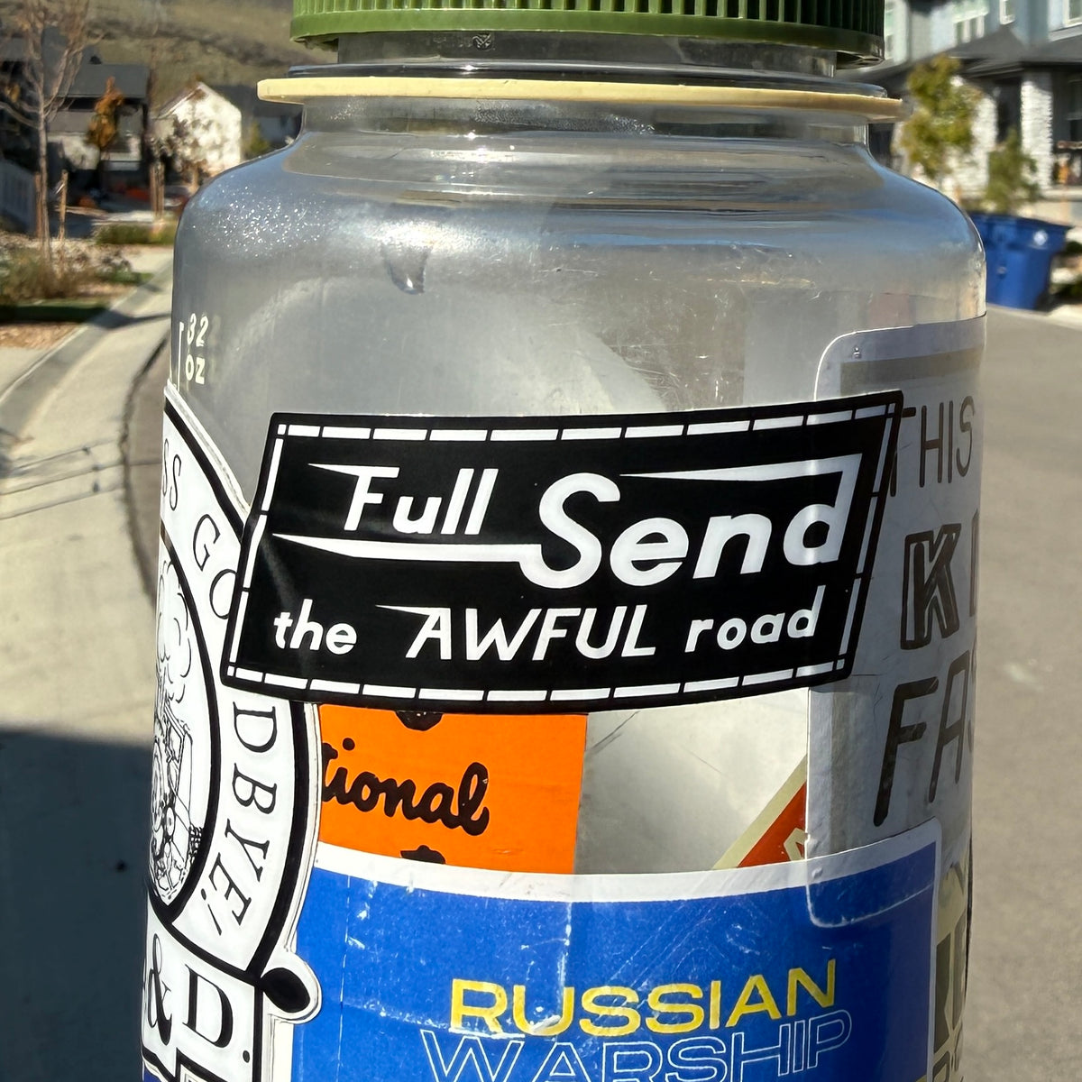 Full Send The Awful Road Sticker!