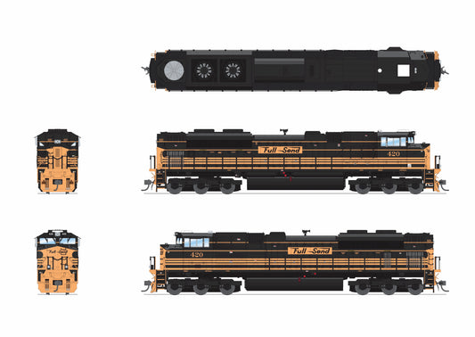 PRE-ORDER DEPOSIT- EMD SD70ACe, ES&D #420, "Full Send" 5-Stripe Scheme, Paragon4 Sound/DC/DCC, w/ Smoke, HO