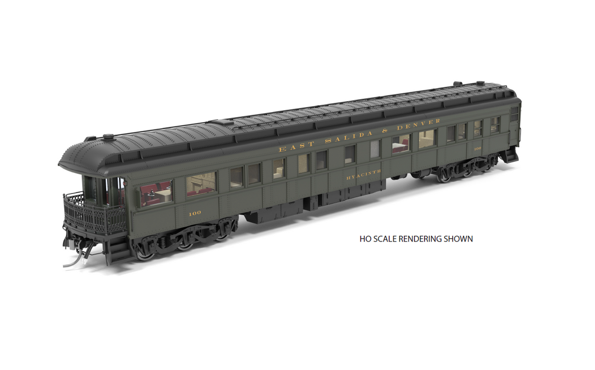 PRE-ORDER - East Salida & Denver Business Car Hyacinth - N Scale
